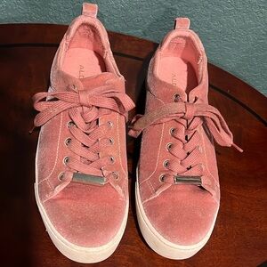ALDO Pink Suede Sneakers US size 9